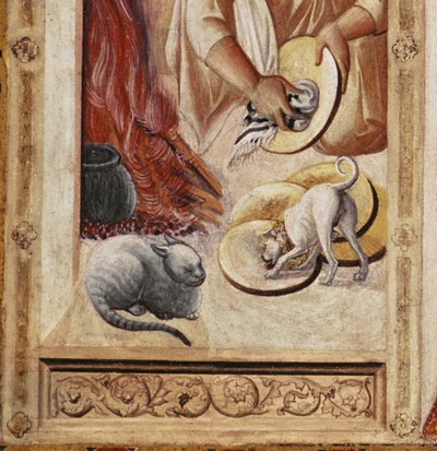 The Last Supper (detail) by Pietro Lorenzetti